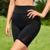 SHEIN Leisure Mesh Insert Wideband Waist Biker Shorts -Sculptive Wear 168897402016a6a2294b5667a23dedd19038471680 thumbnail 405x552