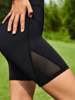 SHEIN Leisure Mesh Insert Wideband Waist Biker Shorts -Sculptive Wear 1688974036eeec96d1d6399d78247e610510ada719 thumbnail 405x552