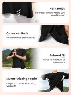 SHEIN Leisure Solid Tulip Back Raglan Sleeve Sports Tee -Sculptive Wear 168906333865e18d68697ea55cdbc67143d3ef2750 thumbnail 405x552