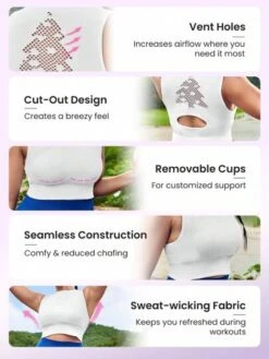 SHEIN Leisure Plus Solid Sports Bra -Sculptive Wear 1689077034733969fa8e43a9a046dfd992e809463b thumbnail 405x552