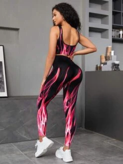 Graphic Print Seamless Sports Set