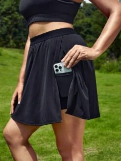 SHEIN Leisure Plus Solid Split Hem Sports Set -Sculptive Wear 16891287096e1f1ed6dac7f79c97066c579c86cd33 thumbnail 405x552