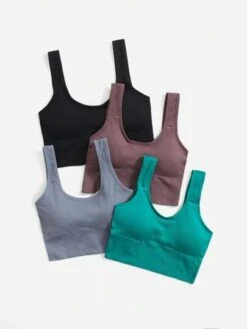 4pcs Seamless High Stretch Sports Bra -Sculptive Wear 16892343755a6def2fd34be4b3aad29f03cef537a9 thumbnail 405x552