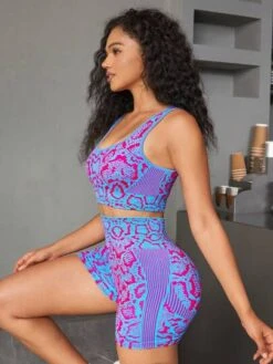 Snakeskin Print Sports Set -Sculptive Wear 168925382000b16eda9346ea40a61d3c3fc14c8fde thumbnail 405x552