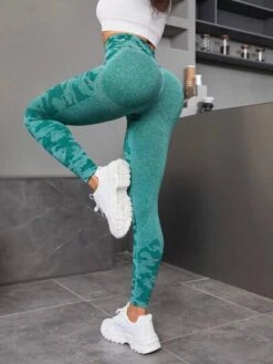 Camo Print Wide Waistband Sports Leggings -Sculptive Wear 1689255059ef7f77d53a6d75ae8e45c3517b6036ca thumbnail 405x552