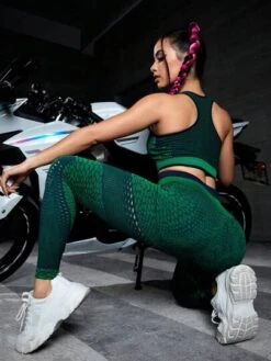 Polka Dot Print Wide Waistband Sports Set -Sculptive Wear 1689301736249588f724a8b41154c3b7a96b24527f thumbnail 405x552