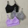 3pcs Seamless High Stretch Sports Bra