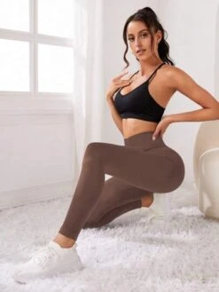 Solid Tummy Control Seamless Sports Leggings -Sculptive Wear 1689322303891a0fab36414a1adfd02028a12256a6 thumbnail 405x552