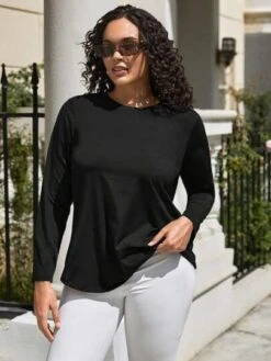 Plus Geo Print Sports Tee