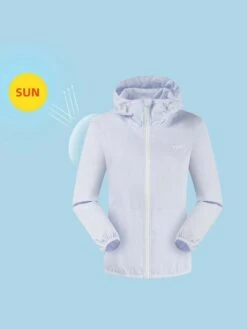 Women's Sun Protection Outdoor Hooded Sports Jacket, Waterproof Windbreaker For Skin Protection -Sculptive Wear 16895610228b07c25c16a6b9d3586fdbe212448fe4 thumbnail 405x552
