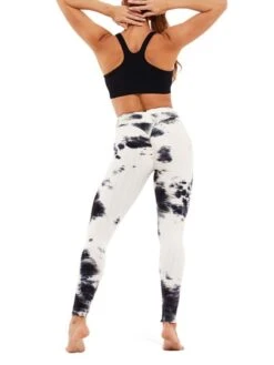 Honeycomb Textured Women's Tie Dye Women's Yoga Leggings -Sculptive Wear 1689573654d4fbf3250a8b20c6af2a9f4dc631571c thumbnail 405x552