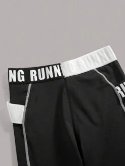 Two Tone Contrast Letter Tape Drop Shoulder Hoodie & Leggings -Sculptive Wear 16896618471f5a09305890903d742a4b9a15ccf2b1 thumbnail 405x552