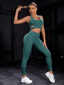 Cut Out Waist Sports Set -Sculptive Wear 16896829938300de7ddae673c5af5289dd42802108 thumbnail 405x552