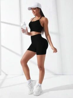 Seamless Sports Bra With Biker Shorts -Sculptive Wear 1689741305bbae896aee8bad01fd08f9c0aad898ba thumbnail 405x552