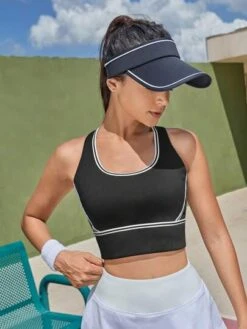 SHEIN Leisure Criss Cross Back Sports Bra