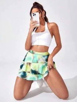 Tie Dye Two Layer Hem Skirt -Sculptive Wear 1689846072aa82f8be750a8ee68545c7b6d68fb547 thumbnail 405x552