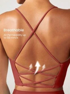 GLOWMODE FeatherFit™ Crisscross Back Sports Bra -Sculptive Wear 16898496316acc31aef20ff7e607ce9f727b35556f thumbnail 405x552