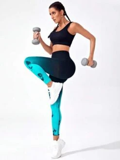 Ombre Print Wideband Waist Sports Leggings -Sculptive Wear 16898528846853bd5d1770170aa38fa13e91a9dfa2 thumbnail 405x552