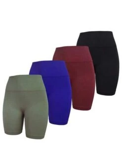 4pcs Wideband Waist Sports Biker Shorts -Sculptive Wear 1689921022f8d12e41aec1c7f2147f25a52fb6f59a thumbnail 405x552