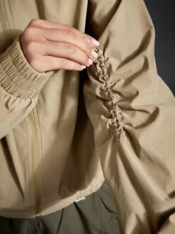 SHEIN In My Nature Ladies' Stand Collar Drawstring Zipper Closure Waterproof Outdoor Sports Casual Hiking & Commuting Jacket -Sculptive Wear 16900072216059234dc0fc6a619e9194596036d1c1 thumbnail 405x552