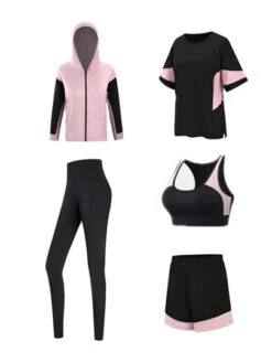 5pcs/set Casual Yoga Outdoor Running Sports Sun Protection Suit -Sculptive Wear 1690115800d8ac6e5dfc2e584b83d21f1e11e1efb9 thumbnail 405x552