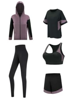 5pcs Outdoor Sun Protection Running Sportswear Set -Sculptive Wear 169011767050b0003a0d26d8cbfeb928c20cbb0fae thumbnail 405x552