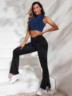 Zip Up Crop Tank Top -Sculptive Wear 1690268955da32ebcea482e1f2895dc0f5590c243d thumbnail 405x552