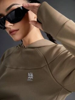 SHEIN In My Nature Women's Heavyweight Hoodie With Reflective Print, Great For Outdoor Activities -Sculptive Wear 16902800061944a26785d84cdd0a89cbb0c0b0095a thumbnail 405x552