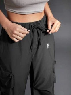 SHEIN In My Nature Women's Outdoor Waterproof Splash-proof Reflective Logo Print Multi-pocket Elastic Waist Fashion Hiking Pants With Adjustable Waist -Sculptive Wear 1690280782cd43e5cd07d7d24839ecc66ad77a6cca thumbnail 405x552