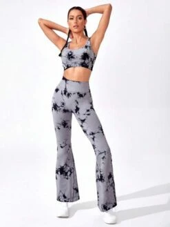 Tie Dye Sports Bra & Flare Leg Pants -Sculptive Wear 16902814210f8030313fa33f81b22a8af7bdcbdac6 thumbnail 405x552
