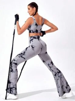 Tie Dye Sports Bra & Flare Leg Pants -Sculptive Wear 1690281424997e1955d4667ba0b11d14cb13b49705 thumbnail 405x552