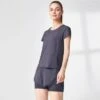 Women's Yoga Top Short-sleeved Summer Outfit, Quick-drying T-shirt With Mesh Patchwork Design, Can Be Worn Outside And Inner Wear, Slim Fit -Sculptive Wear 169029853572b2b8cf61e27f224b9a365834ffc8d7 square thumbnail 405x552