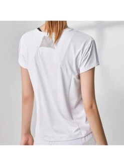 Yoga T-shirt Women's Short Sleeve Slim Fit Mesh Patchwork Sports Top, Quick-drying And Breathable For Summer -Sculptive Wear 169029862748642e8ddc79b6135a719433b90e70d1 square thumbnail 405x552