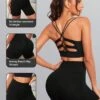 Hollow Out Criss Cross Back Sports Set -Sculptive Wear 169034794913c70e65a9ca1e257a9635a68e8ae4e3 thumbnail 405x552