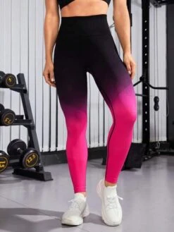 Ombre Print Wideband Waist Sports Leggings -Sculptive Wear 16903568400afae481d20fdea4a2f3ee170ac4e8bf thumbnail 405x552