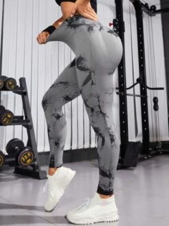 Tie Dye Wide Waistband Sports Leggings -Sculptive Wear 169035699494496efb65b113207331d6a341475e5b thumbnail 405x552