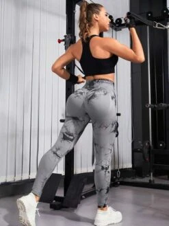 Tie Dye Wide Waistband Sports Leggings -Sculptive Wear 1690357000ca8b7e8b54fe1adf41cc664b2d3f18a2 thumbnail 405x552