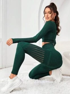 Seamless High Stretch Hollow Out Sports Set