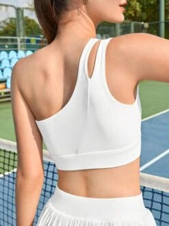 SHEIN Leisure One Shoulder Sports Bra & Skort -Sculptive Wear 16904292318f6d56b5989cfcec54518703817529f3 thumbnail 405x552