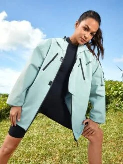 SHEIN In My Nature City Outdoor Waterproof Hooded Multi-pocket Functional Jacket -Sculptive Wear 1690440820e73f3b7628f610427844e4f39d9bfa01 thumbnail 405x552