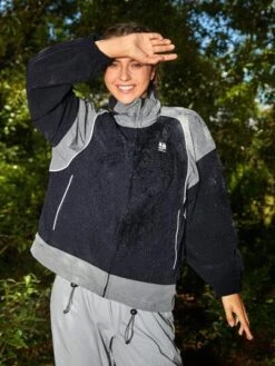 SHEIN In My Nature Women's Softshell Vintage Preppy Style Water-resistant Jacket With Adjustable Waist And Hemline -Sculptive Wear 169044226445795ee67e77e792b9dcd5210b6a537d thumbnail 405x552