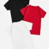 3pcs Solid Raglan Sleeve Sports Tee -Sculptive Wear 16904510766d2980b47771a80e18a48e39914ed117 thumbnail 405x552