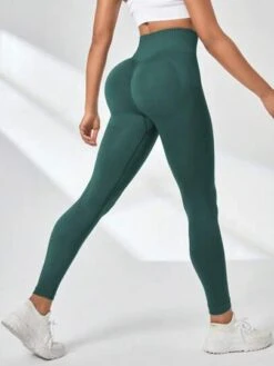 Wide Waistband Ribbed Knit Sports Leggings -Sculptive Wear 16905116409ff18738c30eb4f971c59e63c0bdb15a thumbnail 405x552