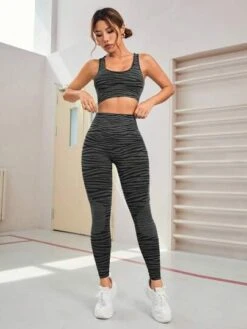 Seamless High Stretch Cut Out Back Sports Set