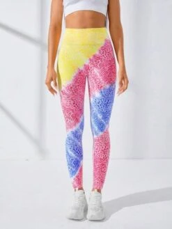 Leopard Print Wideband Waist Seamless Sports Leggings -Sculptive Wear 16906988393c3ddbc444e923c93ebd1e406512411a thumbnail 405x552