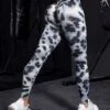Allover Print Wide Waistband Sports Leggings