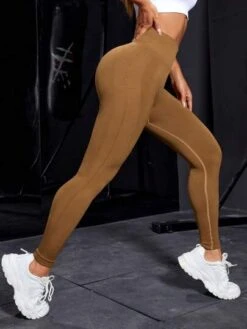 Solid Wideband Waist Sports Leggings -Sculptive Wear 1690772838007de3314a6eb3d27da781da27232e71 thumbnail 405x552