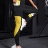 Colorblock Wideband Waist Sports Leggings With Phone Pocket -Sculptive Wear 1690797756596b13cf3093b6e18122511d68426f9a thumbnail 405x552