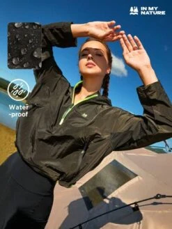 SHEIN In My Nature City Outdoor Water Repellent Zipper Color-blocked Short Jacket -Sculptive Wear 1690804131c25ce41fc088c7e2932f17dfb0cb086e thumbnail 405x552