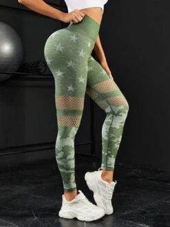 Star Print Hollow Out Tummy Control Sports Leggings -Sculptive Wear 16908576519da8397e0a0d658abb4792879d35bb6a thumbnail 405x552